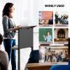 imageGiantex Mobile Podium Stand Adjustable Rolling Laptop Desk with 4 Wheels amp Tilting Desktop SittoStand Lectern Podium Standing Desk wStorage Shelf amp Cable Hole for Classroom Church Home Office 11