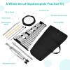 imageGiantex Percussion Glockenspiel Bell Kit 30 Notes Xylophone with Adjustable Height Frame Music Stand 8 Practice Pad Bell Mallets Drumsticks Carrying Bag for School Band Beginner Student32 Notes
