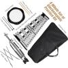 imageGiantex Percussion Glockenspiel Bell Kit 30 Notes Xylophone with Adjustable Height Frame Music Stand 8 Practice Pad Bell Mallets Drumsticks Carrying Bag for School Band Beginner Student30 Notes