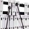 imageGiantex Percussion Glockenspiel Bell Kit 30 Notes with Carry Case Practice Pad Adjustable Height Stand Bell Mallets Wooden Sticks Music Stand Xylophone Percussion Instrument SetBirch Wood  Aluminum