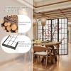 imageGiantex Room Divider 4 Panel 6FT Room Dividers Folding Privacy Screen Oriental Shoji Screen for Room Separation Portable Freestanding Japanese Wall Partition with Plum Blossom Design White