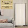 imageGiantex Room Divider Large Single Panel 73W x 73H Privacy Screen with Lockable Wheels Rolling Room Divider Panel for Home Office Studio Partition Fabric Wall Divider for Room Separation BrownBeige
