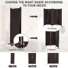 imageGiantex Room Divider Large Single Panel 73W x 73H Privacy Screen with Lockable Wheels Rolling Room Divider Panel for Home Office Studio Partition Fabric Wall Divider for Room Separation BrownBrown