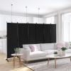 imageGiantex Room Divider Large Single Panel 73W x 73H Privacy Screen with Lockable Wheels Rolling Room Divider Panel for Home Office Studio Partition Fabric Wall Divider for Room Separation BrownBlack