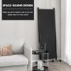 imageGiantex Room Divider Large Single Panel 73W x 73H Privacy Screen with Lockable Wheels Rolling Room Divider Panel for Home Office Studio Partition Fabric Wall Divider for Room Separation BrownBlack