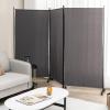 imageGiantex Room Divider Large Single Panel 73W x 73H Privacy Screen with Lockable Wheels Rolling Room Divider Panel for Home Office Studio Partition Fabric Wall Divider for Room Separation BrownGrey