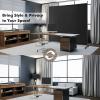 imageGiantex Room Divider Large Single Panel 73W x 73H Privacy Screen with Lockable Wheels Rolling Room Divider Panel for Home Office Studio Partition Fabric Wall Divider for Room Separation BrownBlack