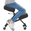 imageGiantex Ergonomic Kneeling Chair for Office Knee Stool Chair wAdjustable Height and Seat Angle to Relieve Pain Posture Desk Chair wLockable Universal Wheels Thick Padded Cushions Black 11