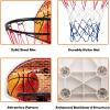 imageGiantex Basketball Hoop for Door 29 X 20 Inch Hanging Basketball Board with Net Indoor Outdoor Wall Mount Basketball Hoop for Kids Adults Teens Family Games Home Office Door