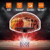 imageGiantex Basketball Hoop for Door 29 X 20 Inch Hanging Basketball Board with Net Indoor Outdoor Wall Mount Basketball Hoop for Kids Adults Teens Family Games Home Office Door