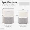 imageGiantex Ottoman with Storage  Set of 2 Storage Ottomans 1 Large amp 1 Small Nesting Ottoman Side Table Upholstered Velvet Round Foot Rest Vanity Stool for Bedroom Living Room Beige amp GoldenGray  Silver