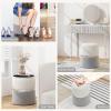 imageGiantex Ottoman with Storage  Set of 2 Storage Ottomans 1 Large amp 1 Small Nesting Ottoman Side Table Upholstered Velvet Round Foot Rest Vanity Stool for Bedroom Living Room Beige amp GoldenGray  Silver