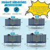 imageGiantex Trampoline 12141516FT Outdoor Recreational Trampoline wEnclosure Net NonSlip Ladder amp Basketball Hoop ASTM Approved Combo Bounce Outdoor Trampoline for Adults Kids12FT