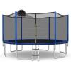 imageGiantex Trampoline 12141516FT Outdoor Recreational Trampoline wEnclosure Net NonSlip Ladder amp Basketball Hoop ASTM Approved Combo Bounce Outdoor Trampoline for Adults Kids12FT