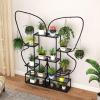imageGiantex 2 Pack 6Tier Plant Stand Indoor ButterflyShaped Metal 73 Tall Ladder Plant Shelf w 4 Hanging Hooks Outdoor Flowerpot Display Rack for Multiple Plants Living Room Balcony Patio Garden22 x 105 x 73