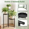 imageGiantex 3Tier Metal Plant Stand Indoor Outdoor Tall Corner Flower Pot Holder Display Rack for Living Room Balcony Patio Garden Office Heavy Duty Vertical Shelf Metal Plant Rack Organizer Black