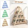 imageGiantex 3Tier Plant Stand Indoor 285 Wood Flower Pot Plant Display Shelf Ladder Plant Holder Rack w Slatted Shelves for Indoor amp Outdoor Living Room Entryway Patio Garden amp Balcony NaturalNatural