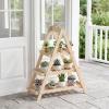 imageGiantex 3Tier Plant Stand Indoor 285 Wood Flower Pot Plant Display Shelf Ladder Plant Holder Rack w Slatted Shelves for Indoor amp Outdoor Living Room Entryway Patio Garden amp Balcony NaturalNatural