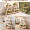imageGiantex 3Tier Plant Stand Indoor 285 Wood Flower Pot Plant Display Shelf Ladder Plant Holder Rack w Slatted Shelves for Indoor amp Outdoor Living Room Entryway Patio Garden amp Balcony NaturalNatural