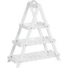 imageGiantex 3Tier Plant Stand Indoor 285 Wood Flower Pot Plant Display Shelf Ladder Plant Holder Rack w Slatted Shelves for Indoor amp Outdoor Living Room Entryway Patio Garden amp Balcony NaturalWhite
