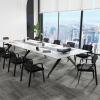imageGiantex 2Pack Reception Room Chair Set with Mesh Back Metal Frame amp Padded Seat Armrests No Wheels Stacking Guest Chairs for Office Waiting Room Lobby Meeting Black12