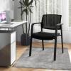 imageGiantex 2Pack Reception Room Chair Set with Mesh Back Metal Frame amp Padded Seat Armrests No Wheels Stacking Guest Chairs for Office Waiting Room Lobby Meeting Black8