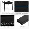 imageGiantex 2Pack Reception Room Chair Set with Mesh Back Metal Frame amp Padded Seat Armrests No Wheels Stacking Guest Chairs for Office Waiting Room Lobby Meeting Black4
