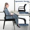 imageGiantex 2Pack Reception Room Chair Set with Mesh Back Metal Frame amp Padded Seat Armrests No Wheels Stacking Guest Chairs for Office Waiting Room Lobby Meeting Black10