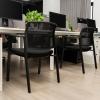 imageGiantex 2Pack Reception Room Chair Set with Mesh Back Metal Frame amp Padded Seat Armrests No Wheels Stacking Guest Chairs for Office Waiting Room Lobby Meeting Black6