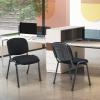imageGiantex 5Pack Conference Chair Set  Stackable Guest Chair with Metal Frame Padded Cushion Stacking Reception Chair Lobby Chairs Set of 5 Stackable Chairs Office Waiting Room Chair Black4