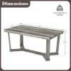 imageGiantex Farmhouse Wood Coffee Table Rectangle Center Table with CrossShaped Base amp Rubber Wood Frame Rustic Living Room Table for Reception Office Gray Oak