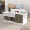 imageGiantex LiftTop Coffee Table Modern Center Table wLift Tabletop Open amp Hideaway Compartments Door Cabinet Noiseless Gas Spring Living Room Wood Rectangular Table for Home Office