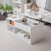 imageGiantex LiftTop Coffee Table Modern Center Table wLift Tabletop Open amp Hideaway Compartments Door Cabinet Noiseless Gas Spring Living Room Wood Rectangular Table for Home Office