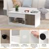 imageGiantex LiftTop Coffee Table Modern Center Table wLift Tabletop Open amp Hideaway Compartments Door Cabinet Noiseless Gas Spring Living Room Wood Rectangular Table for Home Office