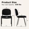 imageGiantex Set of 5 Conference Chair with Ergonomic Upholstered Seat Protective Foot Pad Elegant and Stackable Design for Home amp Office Waiting Room Guest Room 5 Pieces Reception Executive Chair SetBlack
