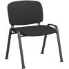 imageGiantex Set of 5 Conference Chair with Ergonomic Upholstered Seat Protective Foot Pad Elegant and Stackable Design for Home amp Office Waiting Room Guest Room 5 Pieces Reception Executive Chair SetBlack