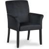 imageGiantex Office Waiting Room Chairs Set of 4 Fabric Executive Guest Chair Upholstered Reception Chair with Padded Arms Backrest Wood Legs Guest Chairs for Meeting Room Dining RoomDark Grey