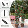 imageGiantex 2Pack Tomato Cages 78 PECoated Metal Garden Obelisk Trellis for Climbing Plants Rustproof Plant Cage amp Supports wAdjustable Height Support Stand for Vine Jasmine Rose Tomato