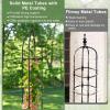 imageGiantex 2Pack Tomato Cages 78 PECoated Metal Garden Obelisk Trellis for Climbing Plants Rustproof Plant Cage amp Supports wAdjustable Height Support Stand for Vine Jasmine Rose Tomato