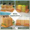imageGiantex 3Panel Air Conditioner Fence with Planter Box 40H NoDig Wooden Privacy Screen for AC Unit Trash Can amp Pool Equipment Enclosure Slatted Outdoor Garden Fence for Patio Backyard6 Panels 34W x 40H