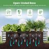 imageGiantex 3in1 Metal Raised Garden Bed with Greenhouse Cover 6x3x4 FT Metal Elevated Outdoor Planter Box with RollUp Windows Open Base Grow Box for Vegetables Flowers and Herbs BlackSilver