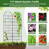 imageGiantex 4 Pack Trellis for Climbing Plants Outdoor 6 FT Tall Galvanized Steel Garden Trellis for Patio Lawn Wall Decor Plant Trellis for Vine Cucumber Tomato Flower Clematis Roses865x206 Pack