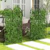 imageGiantex 4 Pack Trellis for Climbing Plants Outdoor 6 FT Tall Galvanized Steel Garden Trellis for Patio Lawn Wall Decor Plant Trellis for Vine Cucumber Tomato Flower Clematis Roses71x206 Pack