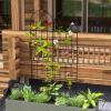 imageGiantex 4 Pack Trellis for Climbing Plants Outdoor 6 FT Tall Galvanized Steel Garden Trellis for Patio Lawn Wall Decor Plant Trellis for Vine Cucumber Tomato Flower Clematis Roses865x206 Pack