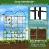 imageGiantex 4 Pack Trellis for Climbing Plants Outdoor 6 FT Tall Galvanized Steel Garden Trellis for Patio Lawn Wall Decor Plant Trellis for Vine Cucumber Tomato Flower Clematis Roses71x202 Pack