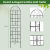 imageGiantex 4 Pack Trellis for Climbing Plants Outdoor 6 FT Tall Galvanized Steel Garden Trellis for Patio Lawn Wall Decor Plant Trellis for Vine Cucumber Tomato Flower Clematis Roses865x206 Pack