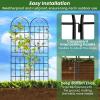 imageGiantex 4 Pack Trellis for Climbing Plants Outdoor 6 FT Tall Galvanized Steel Garden Trellis for Patio Lawn Wall Decor Plant Trellis for Vine Cucumber Tomato Flower Clematis Roses865x206 Pack