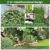 imageGiantex 4 Pack Trellis for Climbing Plants Outdoor 6 FT Tall Galvanized Steel Garden Trellis for Patio Lawn Wall Decor Plant Trellis for Vine Cucumber Tomato Flower Clematis Roses865x204 Pack