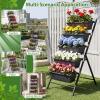 imageGiantex 5Tier Vertical Garden Planter Raised Garden Bed wDrainage System amp Removable Tray Metal Frame Elevated Planter Boxes for Herb Vegetable Flower Grow Outdoor Indoor Patio Balcony Backyard2