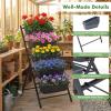 imageGiantex 5Tier Vertical Garden Planter Raised Garden Bed wDrainage System amp Removable Tray Metal Frame Elevated Planter Boxes for Herb Vegetable Flower Grow Outdoor Indoor Patio Balcony Backyard1